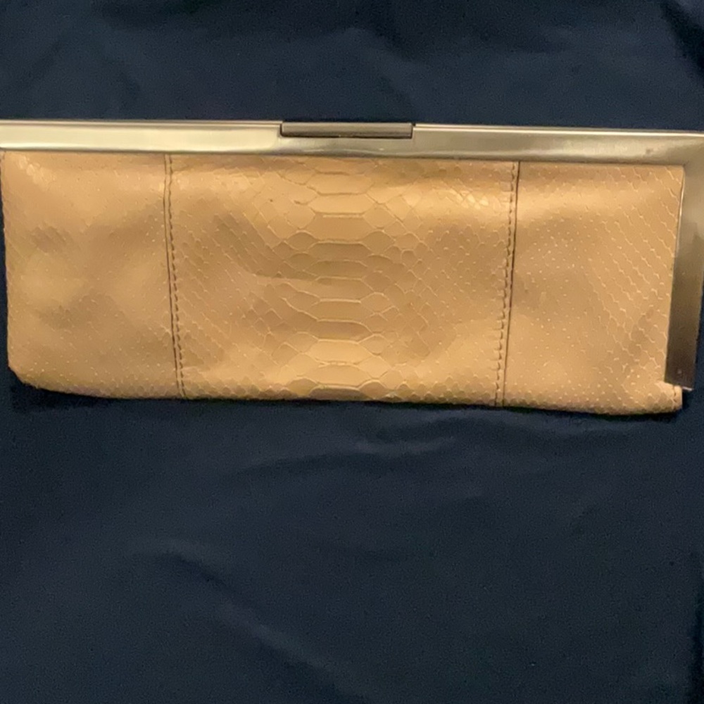 Calvin Klein Vintage Snake Embossed Clutch Purse.